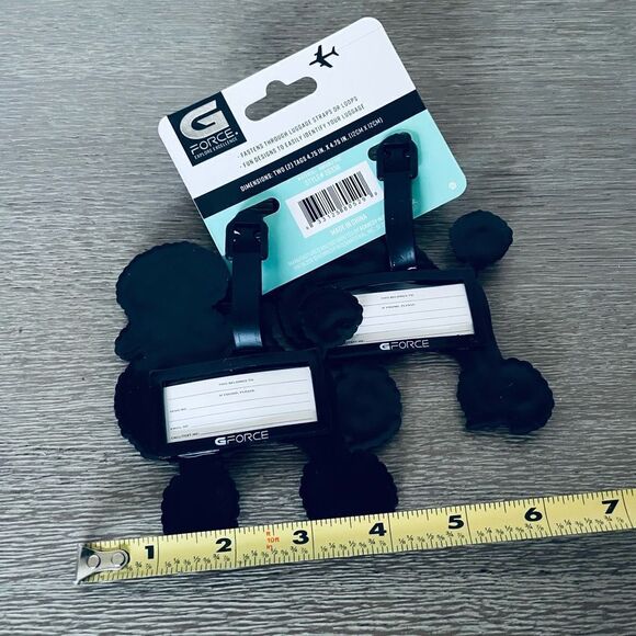 Poodle Dog Red Polka Dot Holiday Luggage ID Tags - Picture 2 of 2